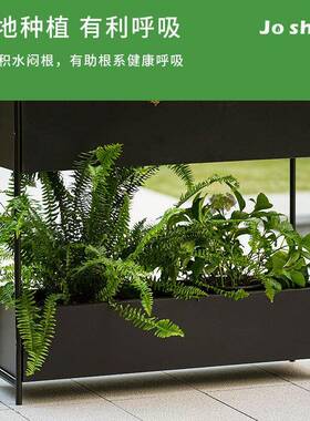 晓架高花槽带灯室内外移动植花层架种多组JOJ合枝绿植种植箱置物