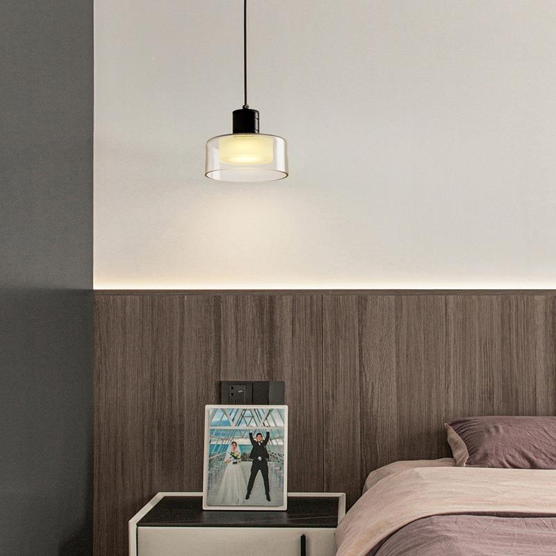 式极设计16866奢师卧简室床头吊线灯现代轻高意端客厅餐厅吧台玻