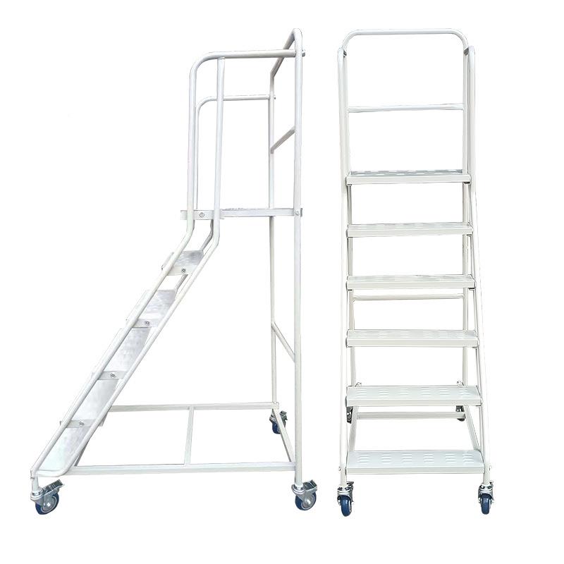 仓库库管圆登高车1.米带轮移动平台超市仓储作ZYR业房梯子轻便