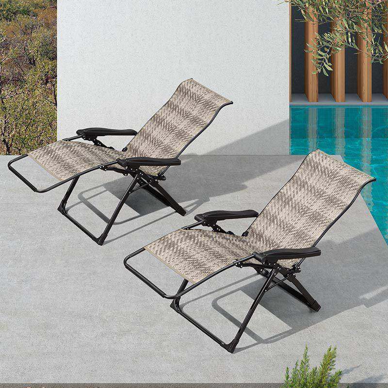 折叠躺椅午休午睡办公室阳休台家用椅休闲折椅便携懒FBP人午叠椅