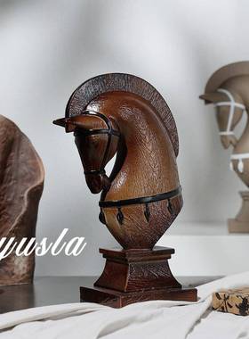 境DEH爆款中式马客厅电视柜书房办室跨楼处儿童公售房法式摆件装