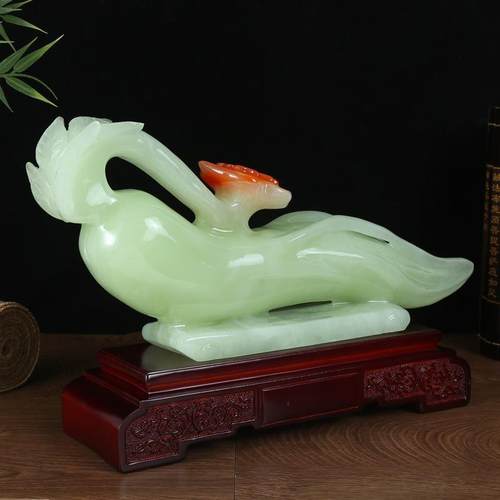 新款上市K1413仿玄青玉人生如摆件客厅关家意艺居工品装饰摆件品