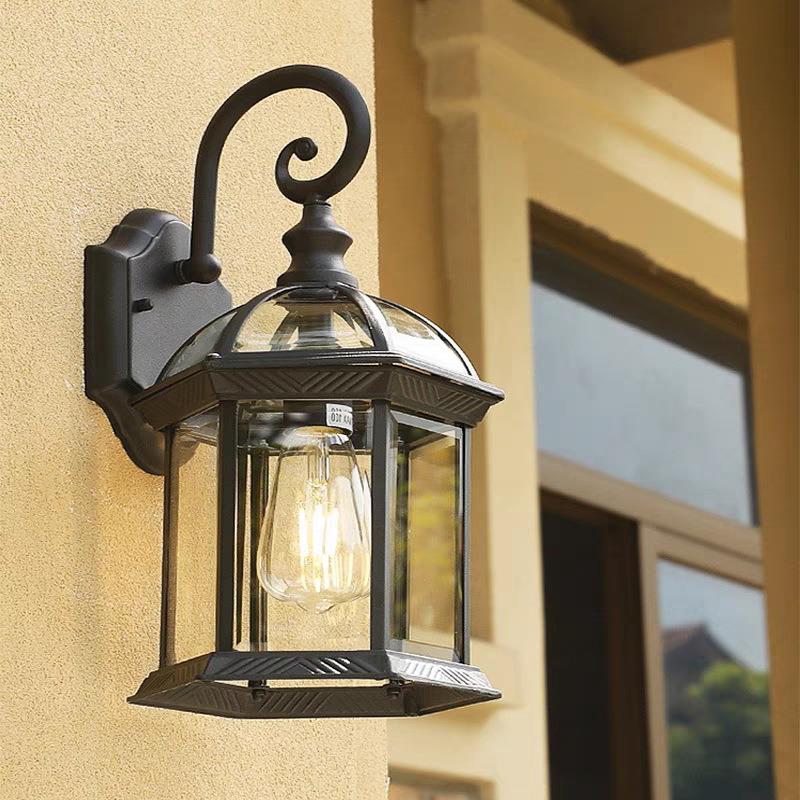 欧户外壁灯防水外墙灯美墙式别墅庭院围复古墙露BD-B079灯台阳式