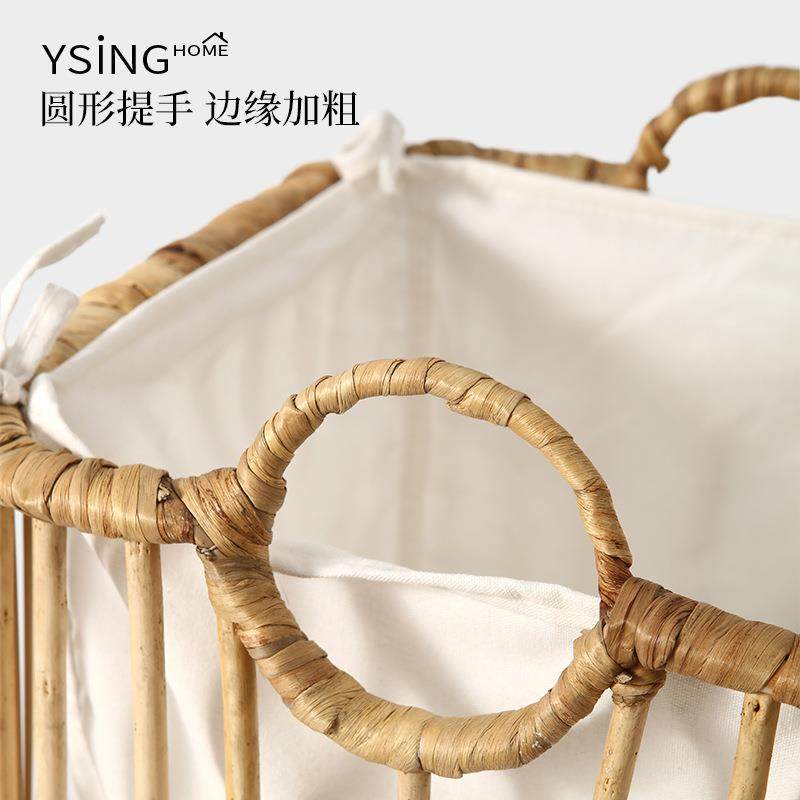 换洗脏衣篮编手工脏衣收篓衣物民宿藤AJS脏衣服纳筐浴巾洗衣手篮