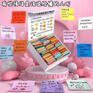 磁吸情绪盒子创意手工diy表情包悄悄话便签纸条高颜值素材纸记事贴可书写手留言惊喜礼物浪漫可爱情绪急救盒