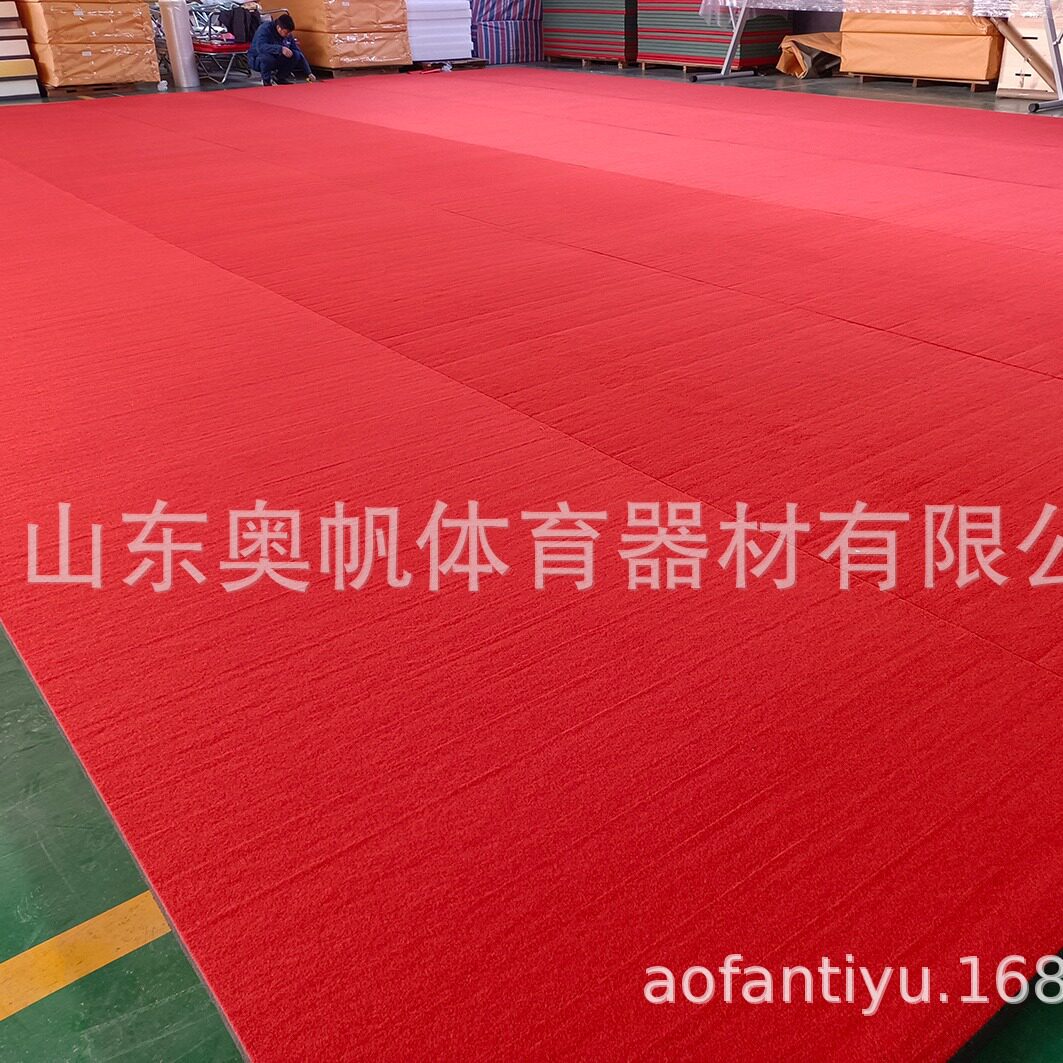 源头工厂生产啦啦操训练比赛垫子健美操垫子16*16场馆垫子