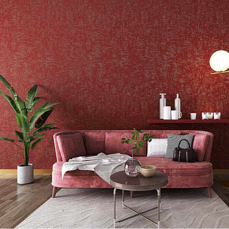 直销新款复古斑驳纹素色墙纸灰色黑色PVC服装店餐厅酒店酒吧装修