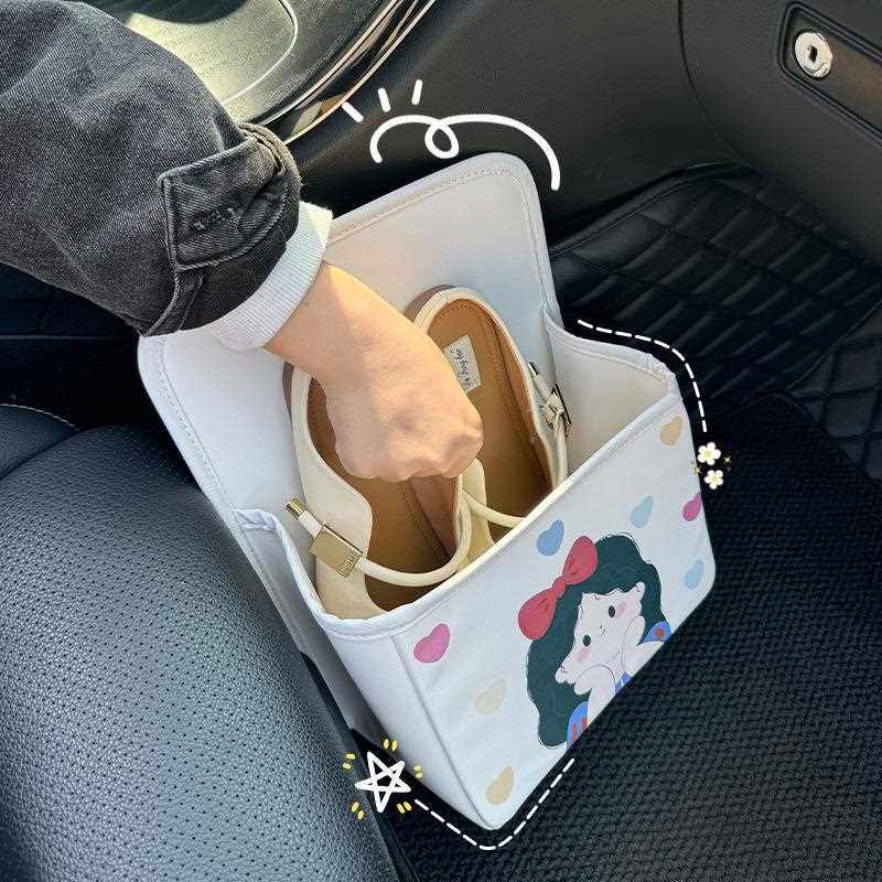 直销新款车载鞋盒副驾驶车内放鞋神器汽车后备箱储物收纳鞋子车上