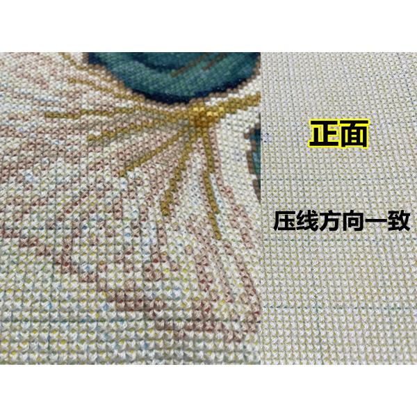 直销新款ε纯手工十字绣新款成品预定简约客厅大幅风新款