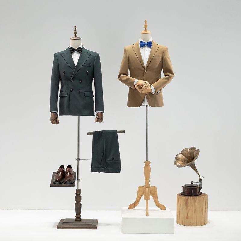 直销新款男装模特道具半身人体服装店模特架人台西装衣架橱窗男模