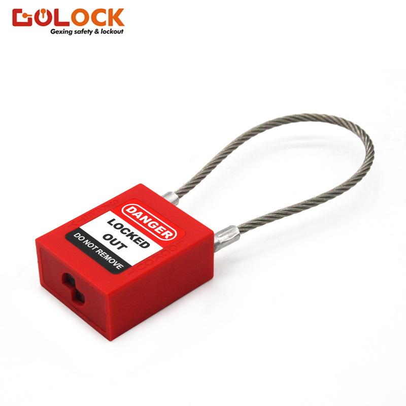 直销新款不锈钢缆绳挂锁工业工程挂牌上锁安全挂锁具工业设备安全