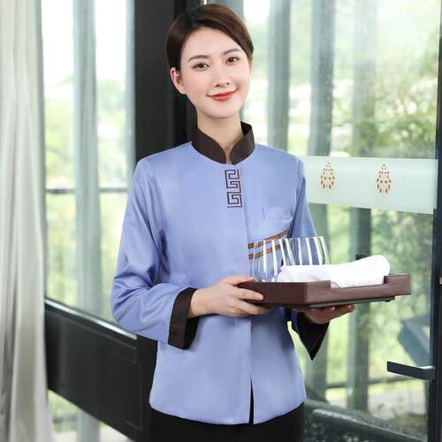 酒店宾馆客房PA阿姨制服保洁员工作服物业家政清洁工长袖秋冬大码