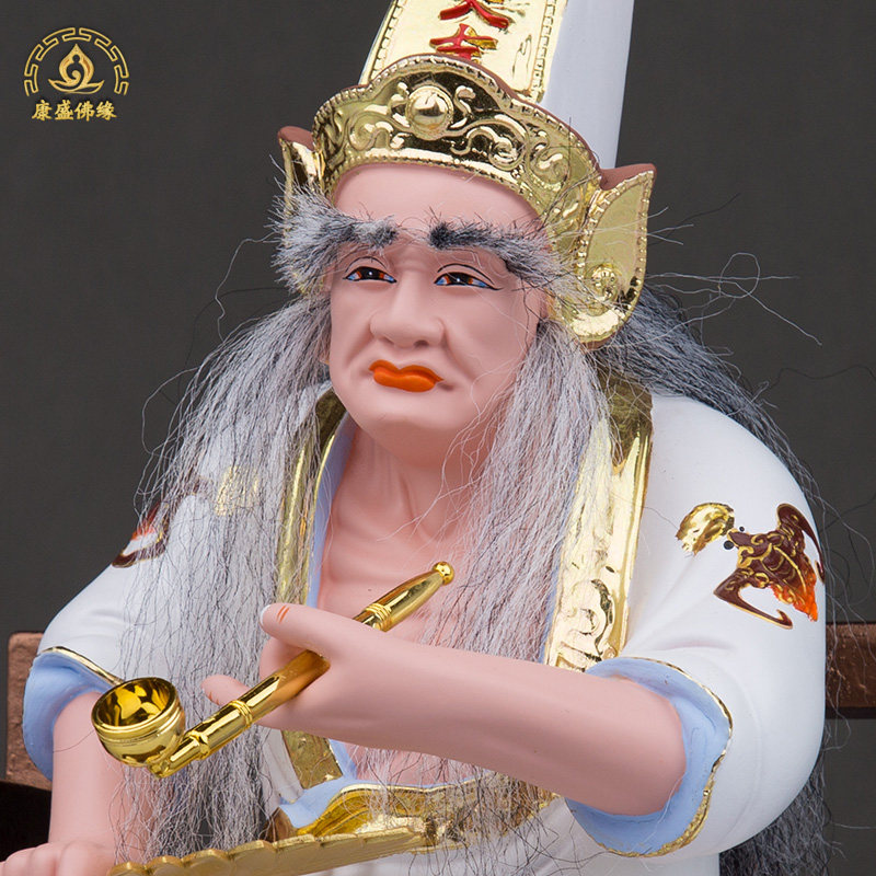新款黑白无常佛像五福大二爷伯神像阴间地府七爷八爷招财家用摆件