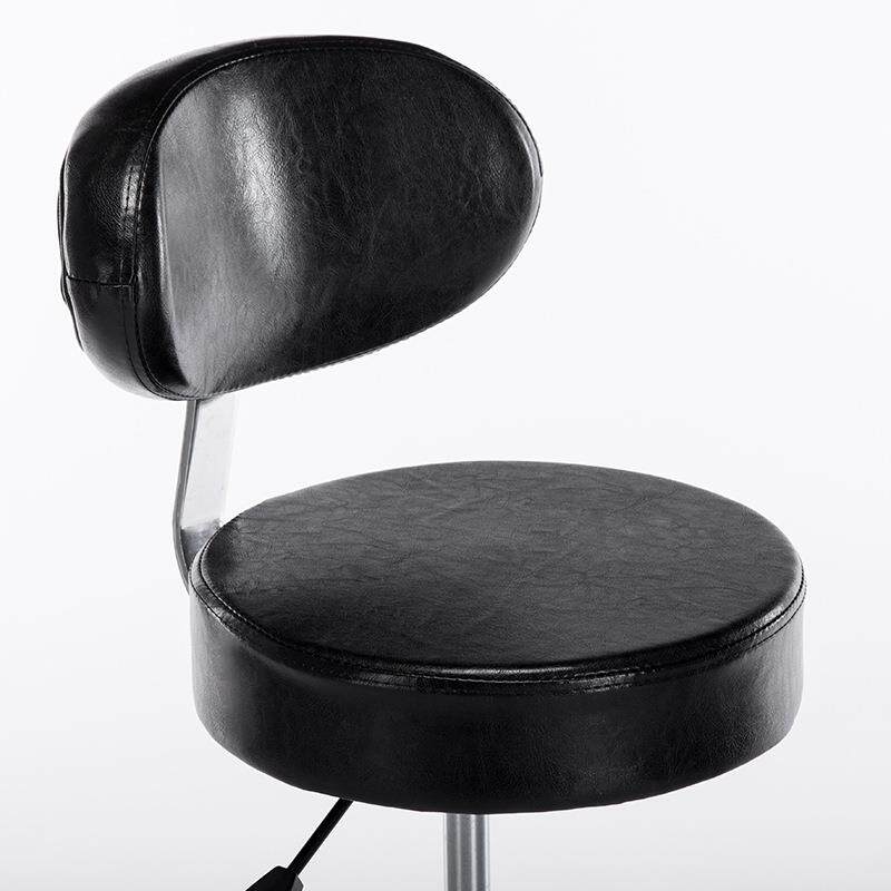 新款直销美发转椅靠背圆凳纹身升降椅美容椅子技师滑轮大工椅防爆