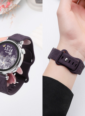适用于华为GT6手表表带gt5/gt4新款猫爪纹硅胶腕带GT3pro透气GT2e可爱个性女watch4pro运动gt5pro配件替换带