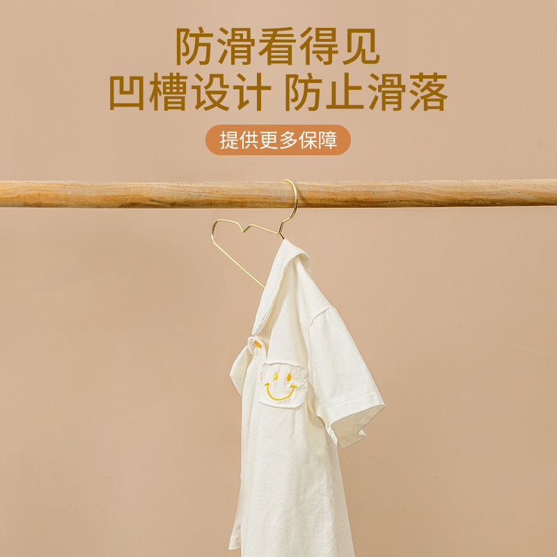 热销宠物金属小衣架泰迪狗狗猫咪迷你小号金色宠物店专用衣橱展示