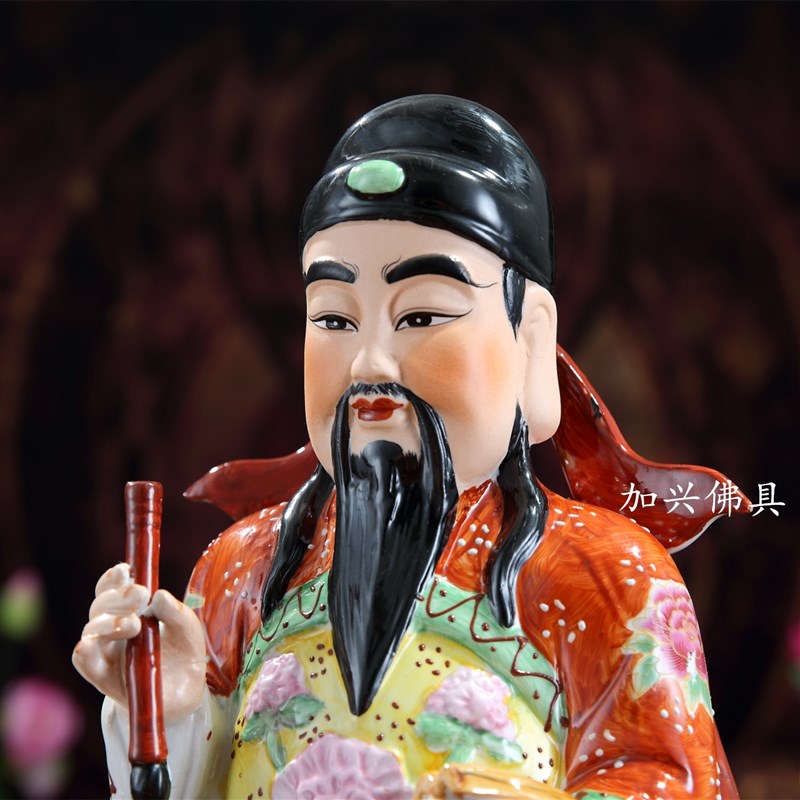 热销包邮陶瓷文昌帝君神像文曲星12寸-42寸家居工艺品摆件