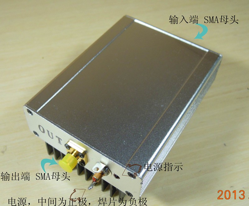 热销高频  射频 宽带放大器  1MHz--130  (180)MHz 6W  功率 放