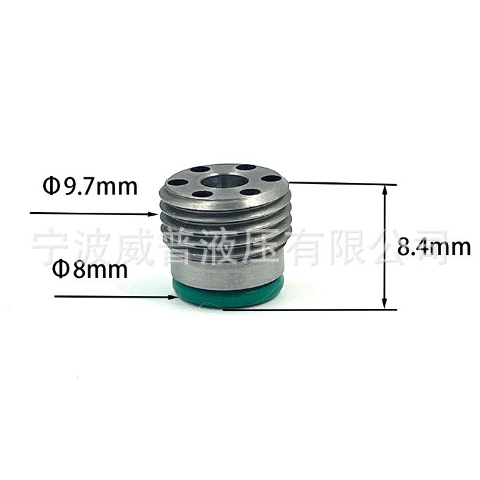 液压微型内置管式单向阀CVR-G1/8高压反向内六角嵌入式旋入式保压