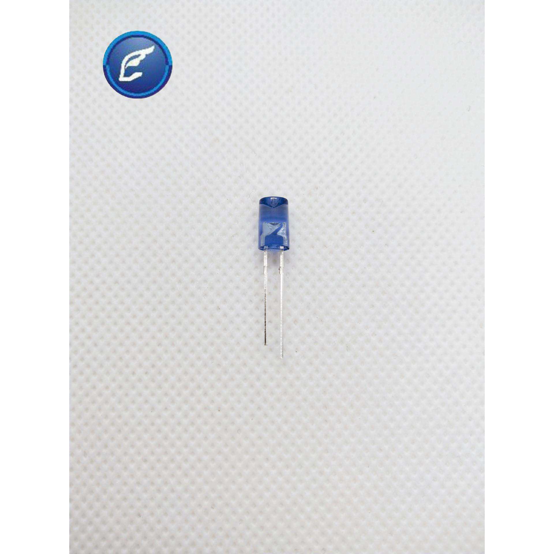 F5内凹透明两脚单闪蓝发蓝LED直播5mm灯珠发光二极管指示灯