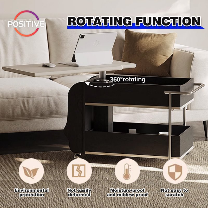 现代简约升降茶几客厅2025新款小推车边几可移动茶桌