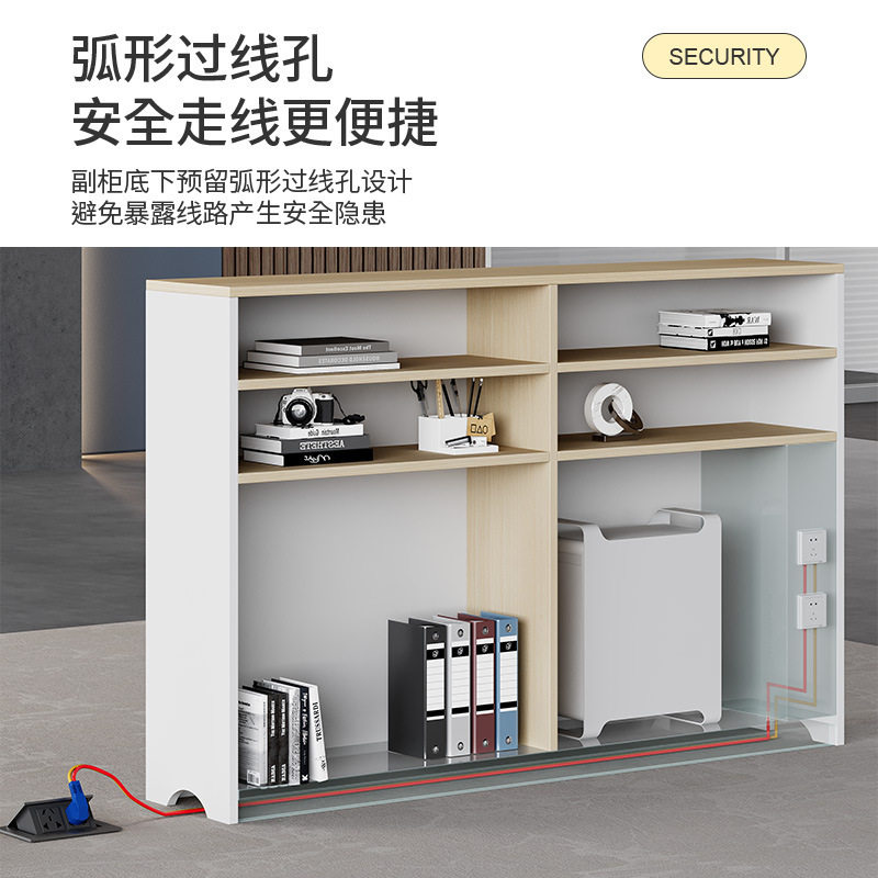 职员办公桌椅组合员工桌简约现代4/6人位卡座办公室财务桌电脑桌