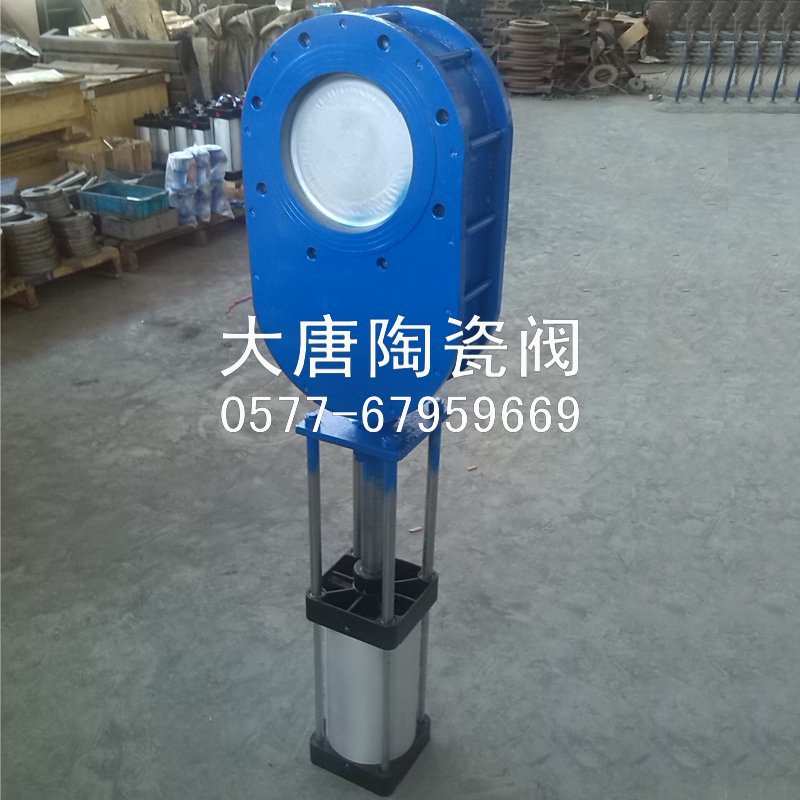 TD/大唐阀门 气动对夹式陶瓷双闸板气锁阀 Z674TC 生产厂家直销