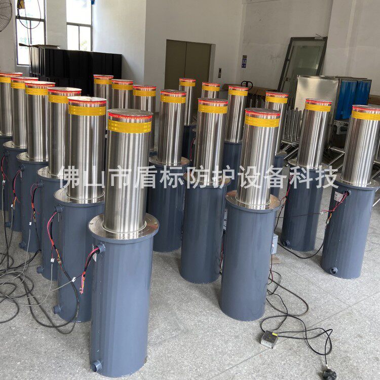 浙江余姚源头工厂防冲撞挡车路障 大门口电动伸缩升降柱 警示护柱
