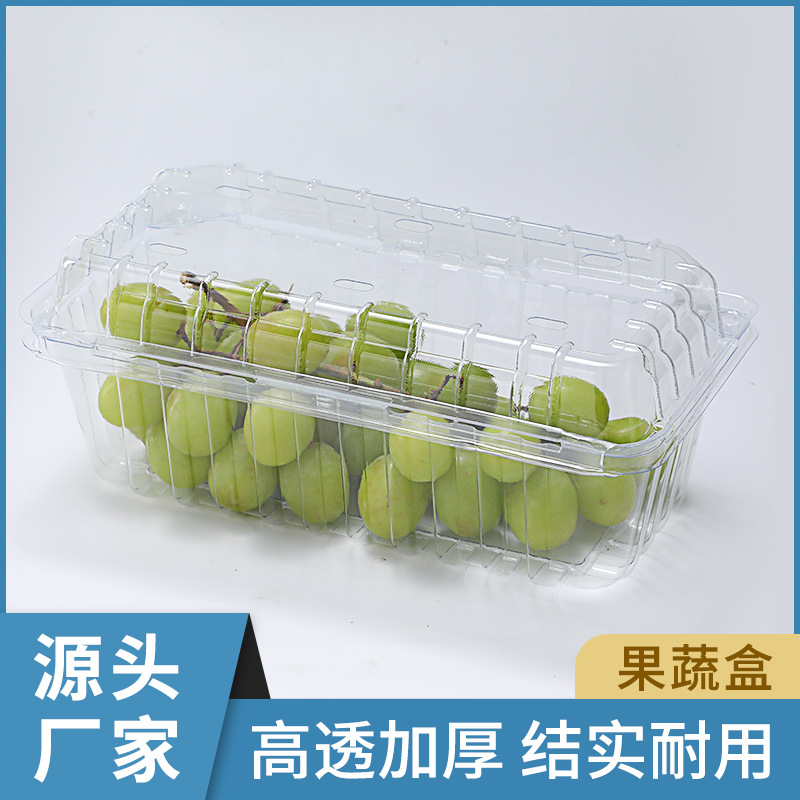 批发一次性水果包装盒子果切盒超市果蔬保鲜透明带盖塑料打包盒
