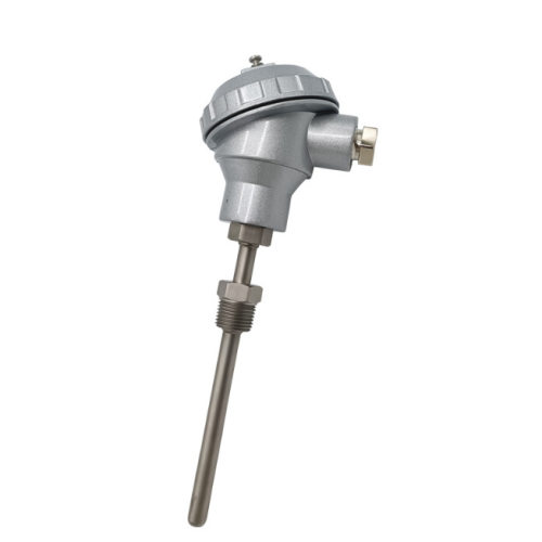 中盛一体化防爆热电阻耐磨型热电偶温度变送器WZP-240L=400