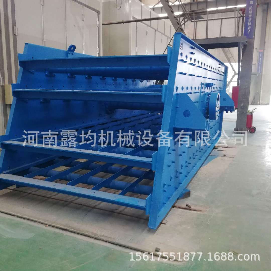 大型矿山砂石圆振动筛小型石料线直线筛选机小型砂石滚筒振动筛
