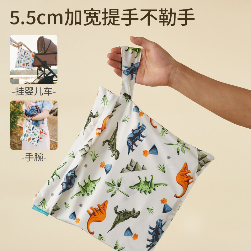 charlie banana便携防水尿布收纳袋宝宝外出婴幼儿推车挂袋旅行包