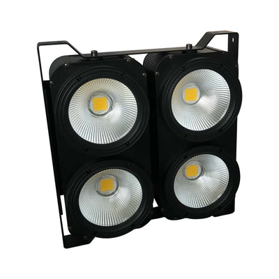 4X100W LED观众灯4眼帕灯双色舞台染色灯声控爆闪面光线性调光灯