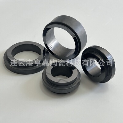 无压碳化硅抛光陶瓷环 SSiC碳化硅密封环 绝缘耐腐蚀工业密封件