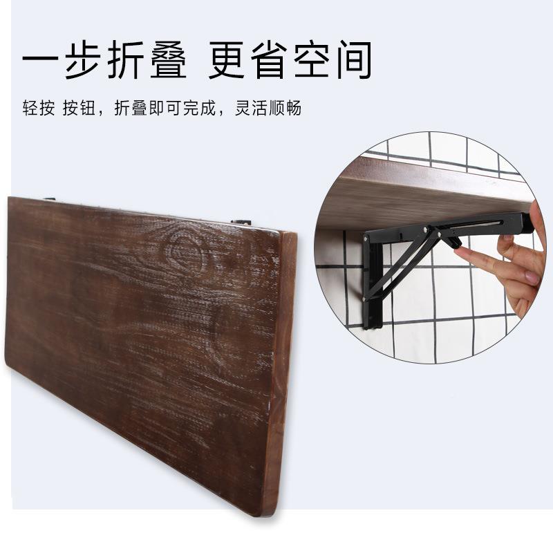 墙上折MEW叠桌餐实木书桌桌墙壁电脑桌吧台靠板桌墙板壁挂简桌易