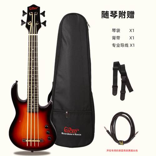 工UBASS厂直销跨境UASS电尤克贝斯电吉他30寸贝司四B弦弹拨乐器