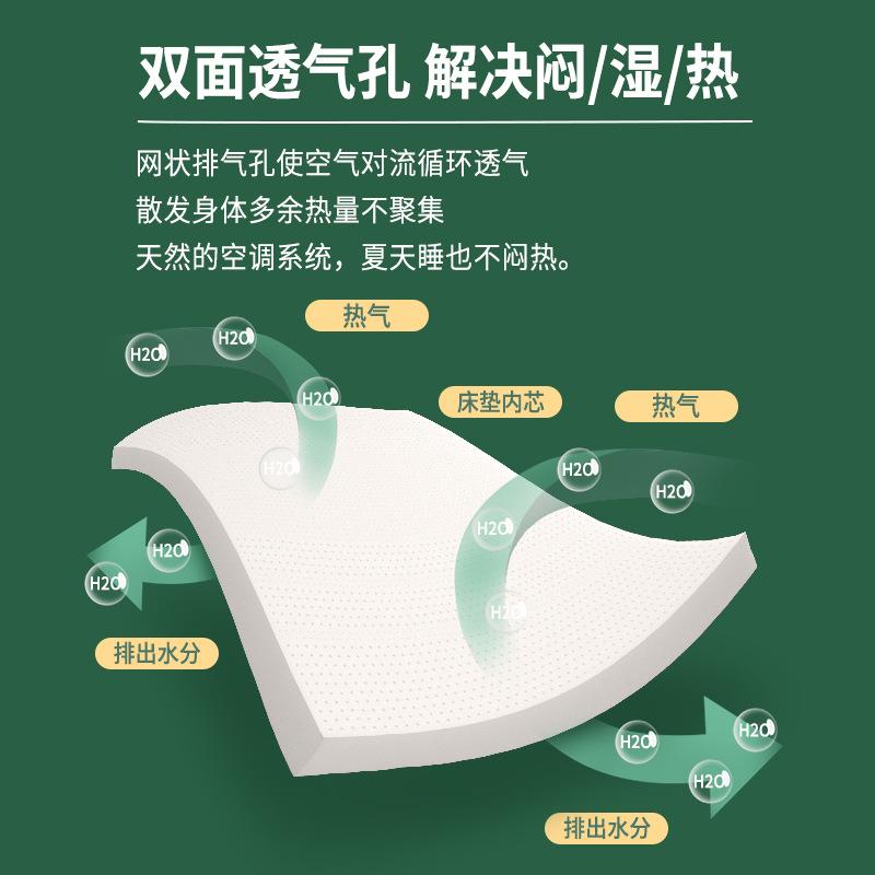 泰国乳胶床垫原装进口十大牌名天然橡胶软垫家用学生宿舍单海人马