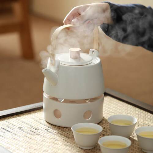 日烧水壶功夫茶耐022362热陶瓷提梁壶壶煮茶器套炉装式现代陶壶电