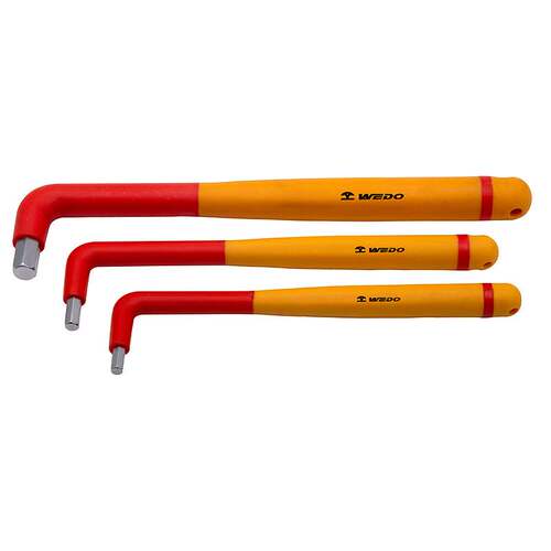 WEDO维度绝缘工具VDE认证工具绝缘注塑内六角扳手 维度工具IN521A