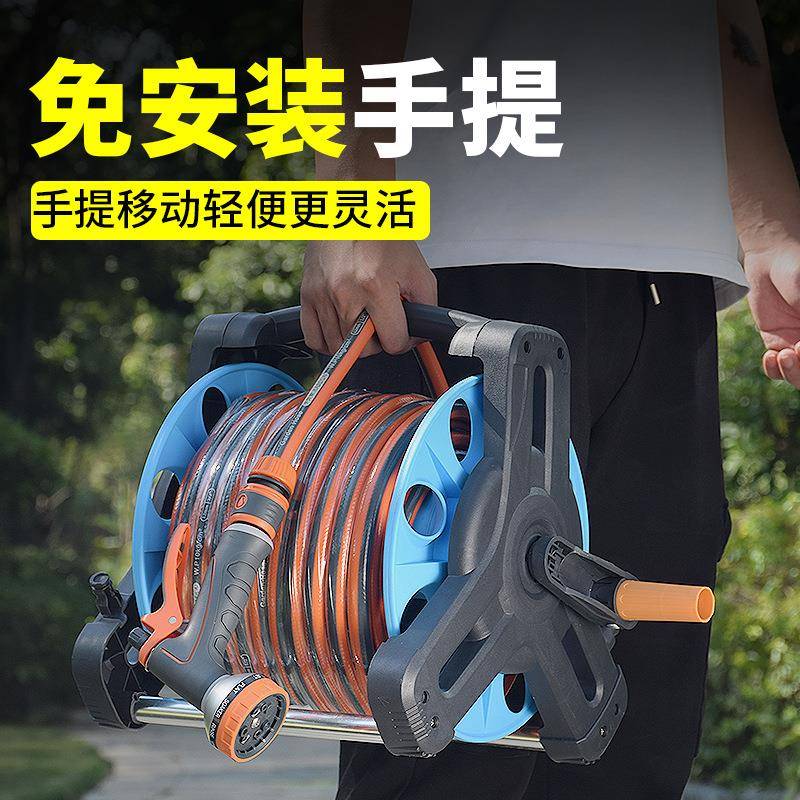 工厂直售水管收纳架墙浇花洗车工具家用水管收纳收卷器四分管收纳