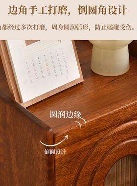 迷你复床古ADW-床头收纳柜简易趣多款卧超窄床室边柜头柜实木现代