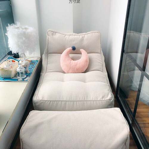 懒人沙发榻榻米可躺单人可爱爆款女网红小型阳台休闲卧室房间沙发