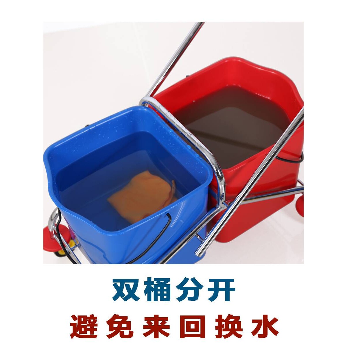 榨水车挤水桶洗拖把桶墩布桶挤水器手压清洁保洁车宾馆家用包邮钢