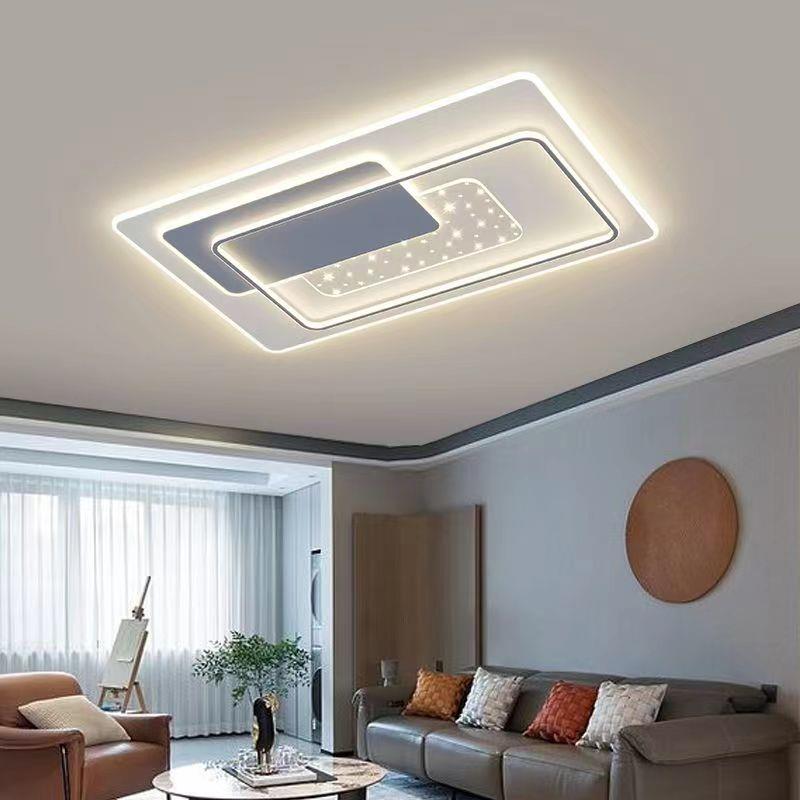 新款能语音客厅灯大气简约现E代L智D吸卧顶灯室灯全86368套灯具大