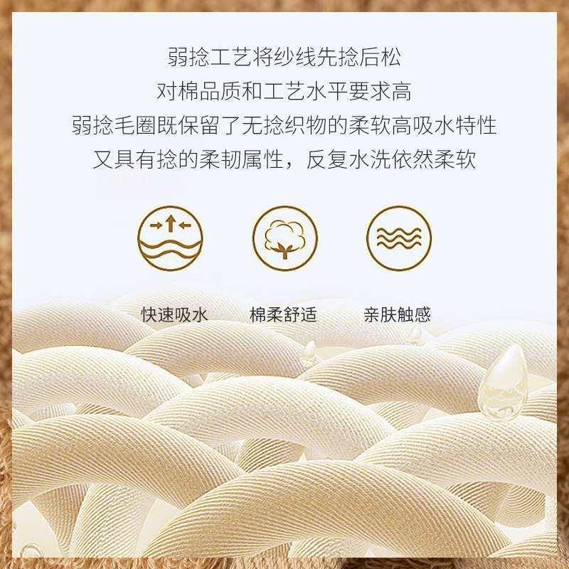 埃及棉毛巾洗脸家用柔软吸水速干擦发儿童男女热敷加厚大面巾