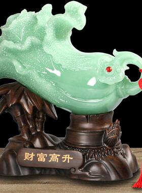 雅信脂工艺品白菜摆件财富高yx-cfgs升蓝树冰玉客户厅办公室送客