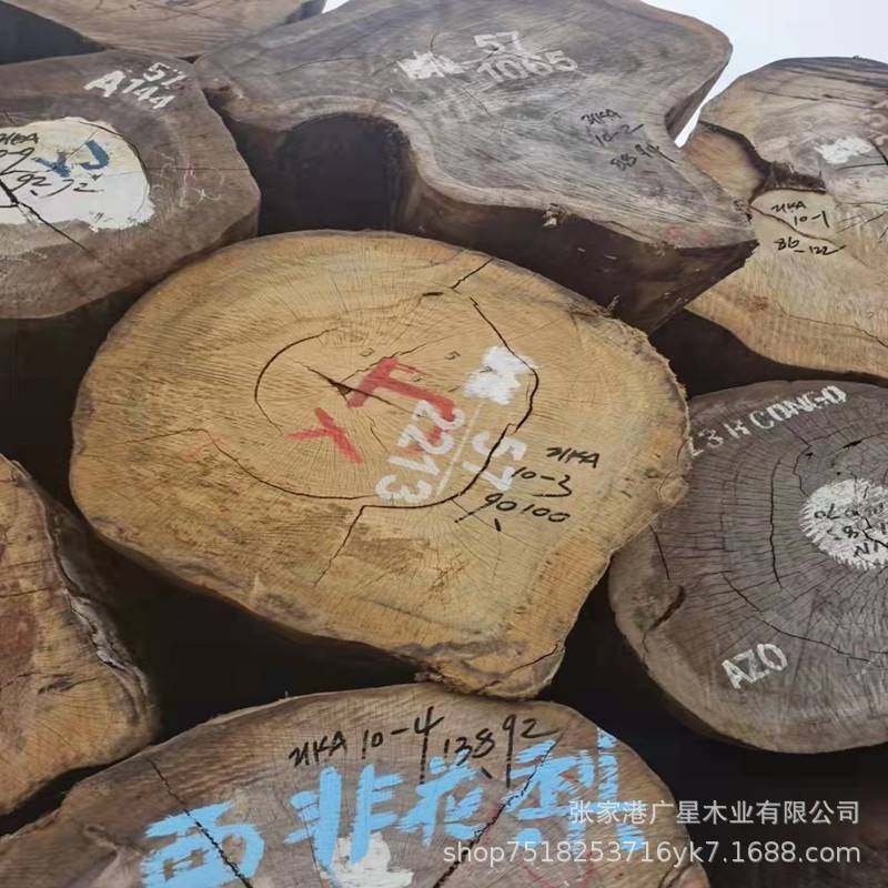 广星木业现货 西非花梨原木 室内家具桌椅用实木亚花梨替代品