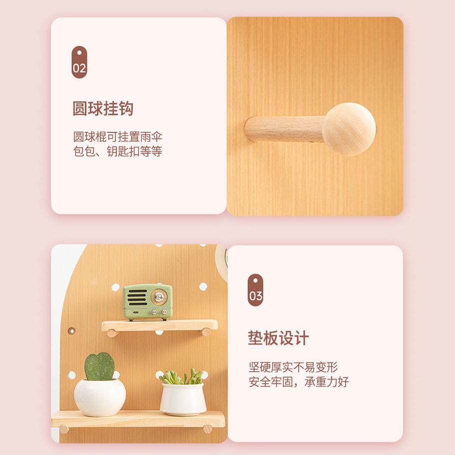实木洞板落地款置物架形客厅健身器材收洞架孔洞CYJ板木拱质展纳