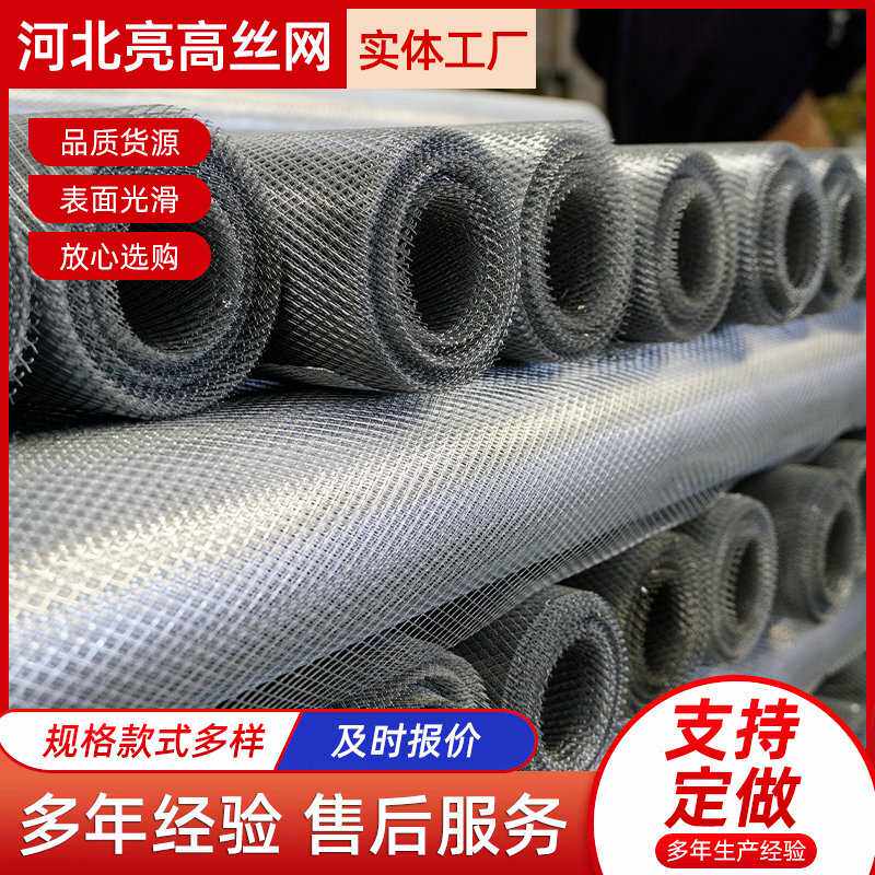 菱形小钢板网镀锌金属筛网冲压拉伸防护建筑防护网装饰网音箱网