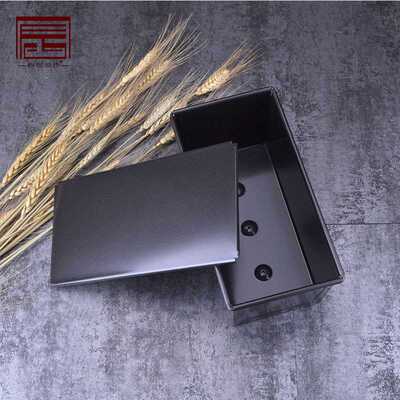250g450g600g750g1000g黑色带盖滑盖土司盒 吐司面包模具烘 家用